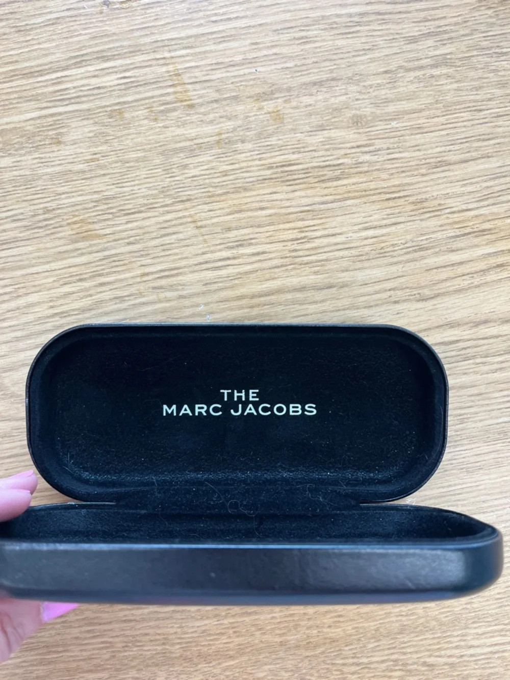 Marc Jacobs Black Eyewear Case with White Logo